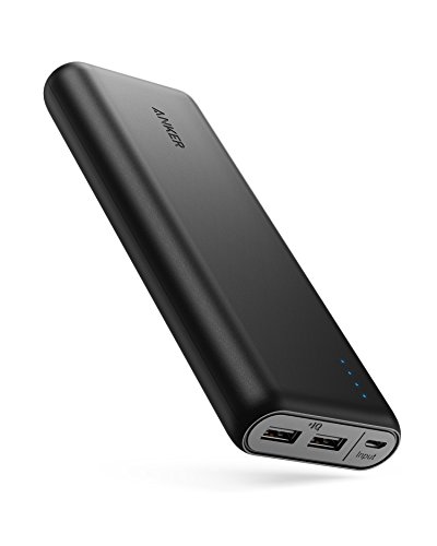 Portable Charger Anker PowerCore 20100mAh - Ultra High Capacity Power Bank with 4.8A Output and PowerIQ Technology, External Battery Pack for iPhone, iPad & Samsung Galaxy & More (Black)