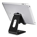 Tablet Stand Multi-Angle, Lamicall Tablet Holder: Desktop Adjustable Dock Cradle Compatible with Tablets Such As iPad Air Mini Pro, Phone XS Max XR X 6 7 8 Plus More Tablets (4-13 Inch) - Black